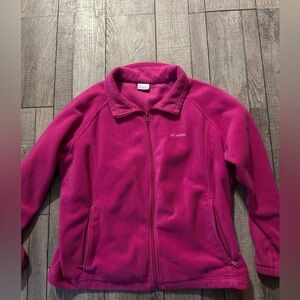 Columbia Magenta Fleece Outerwear